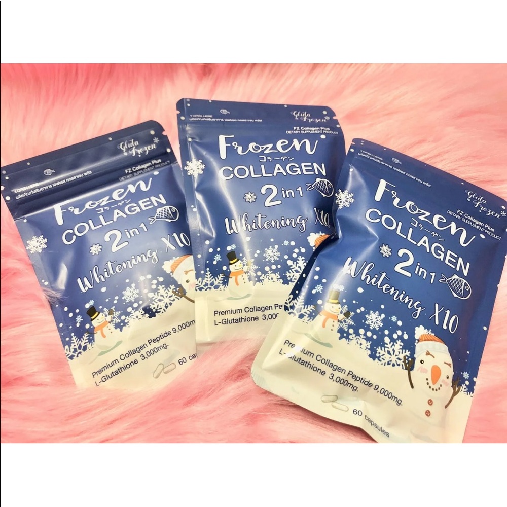 3 pack FROZEN COLLAGEN 2in1 whitening x10